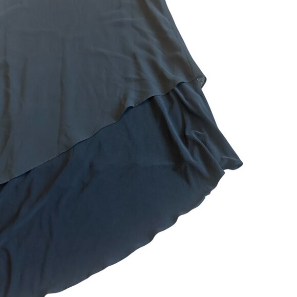 Alisa D. Black Flowy Tank Top Blouse Shirt Crew Neck Tiered Flowy Size Small NWT - Picture 7 of 9